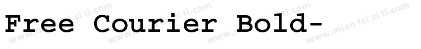 Free Courier Bold字体转换